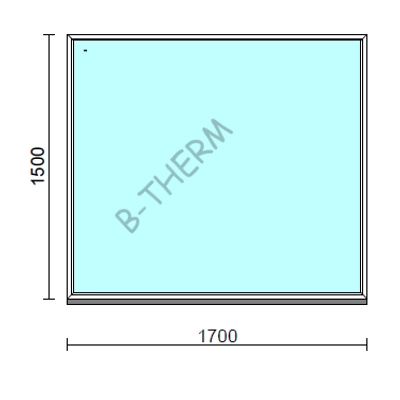 Kép 1/2 - Fix ablak.  170x150 cm (Rendelhető méretek: szélesség 165-174 cm, magasság 145-154 cm.)  New Balance 85 profilból