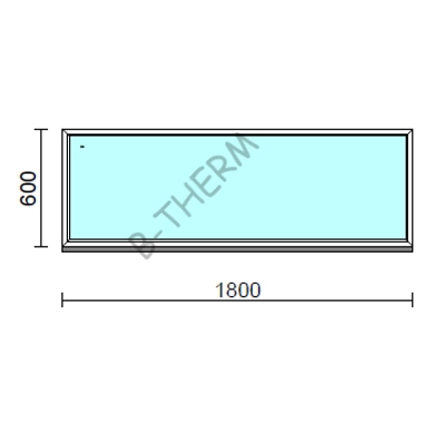 Kép 1/2 - Fix ablak.  180x 60 cm (Rendelhető méretek: szélesség 175-184 cm, magasság 55-64 cm.)  New Balance 85 profilból