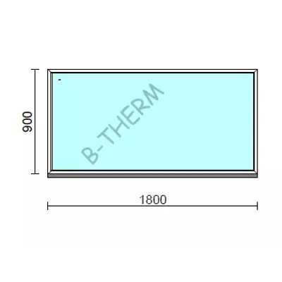 Kép 1/2 - Fix ablak.  180x 90 cm (Rendelhető méretek: szélesség 175-184 cm, magasság 85-94 cm.)  New Balance 85 profilból