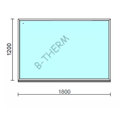Kép 1/2 - Fix ablak.  180x120 cm (Rendelhető méretek: szélesség 175-184 cm, magasság 115-124 cm.)  New Balance 85 profilból