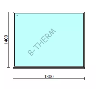 Kép 1/2 - Fix ablak.  180x140 cm (Rendelhető méretek: szélesség 175-184 cm, magasság 135-144 cm.)  New Balance 85 profilból