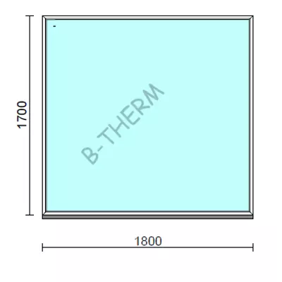 Kép 1/2 - Fix ablak.  180x170 cm (Rendelhető méretek: szélesség 175-184 cm, magasság 165-174 cm.)  New Balance 85 profilból