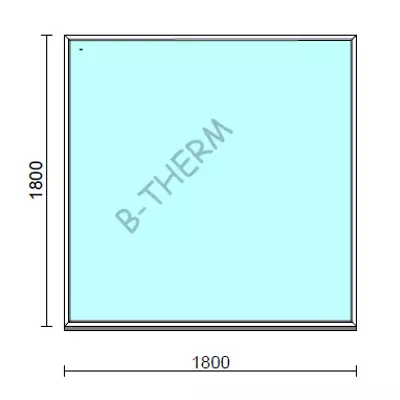 Kép 1/2 - Fix ablak.  180x180 cm (Rendelhető méretek: szélesség 175-184 cm, magasság 175-184 cm.)  New Balance 85 profilból