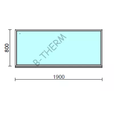 Kép 1/2 - Fix ablak.  190x 80 cm (Rendelhető méretek: szélesség 185-194 cm, magasság 75-84 cm.)  New Balance 85 profilból