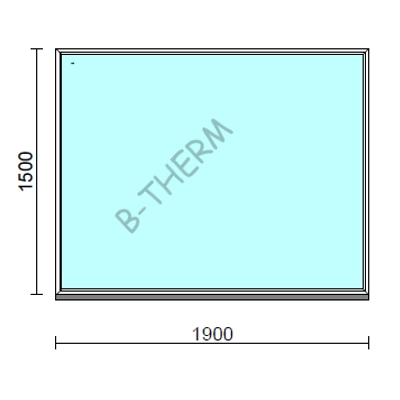 Kép 1/2 - Fix ablak.  190x150 cm (Rendelhető méretek: szélesség 185-194 cm, magasság 145-154 cm.)  New Balance 85 profilból