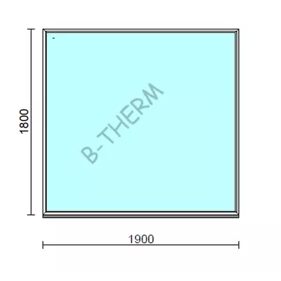 Kép 1/2 - Fix ablak.  190x180 cm (Rendelhető méretek: szélesség 185-194 cm, magasság 175-184 cm.)  New Balance 85 profilból