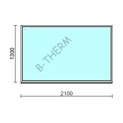 Kép 1/2 - Fix ablak.  210x130 cm (Rendelhető méretek: szélesség 205-214 cm, magasság 125-134 cm.)  New Balance 85 profilból