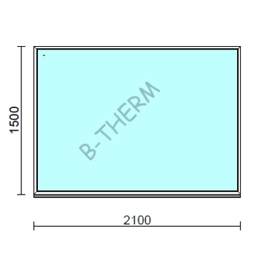 Kép 1/2 - Fix ablak.  210x150 cm (Rendelhető méretek: szélesség 205-214 cm, magasság 145-154 cm.)  New Balance 85 profilból