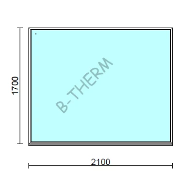Kép 1/2 - Fix ablak  210x170 cm Deluxe A85 profilból