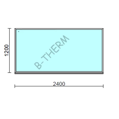 Kép 1/2 - Fix ablak  240x120 cm Deluxe A85 profilból