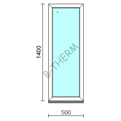 Fix ablak.   50x140 cm (Rendelhető méretek: szélesség 50-54 cm, magasság 135-144 cm.)  New Balance 85 profilból