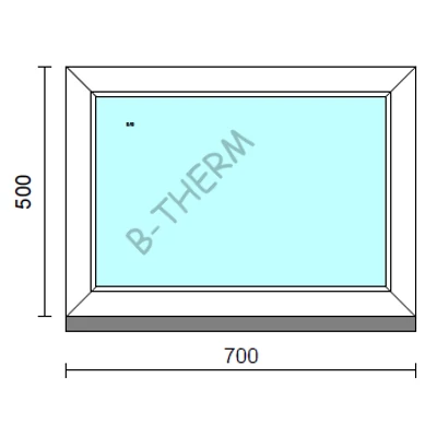 Kép 1/2 - Fix ablak   70x 50 cm  New Balance 85 profilból