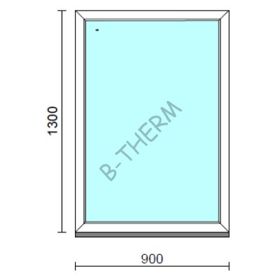 Fix ablak.   90x130 cm (Rendelhető méretek: szélesség 85-94 cm, magasság 125-134 cm.)  New Balance 85 profilból