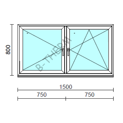 TO Ny-Bny ablak.  150x 80 cm (Rendelhető méretek: szélesség 145-154 cm, magasság 80-84 cm.)  New Balance 85 profilból