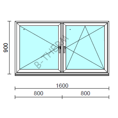 TO Ny-Bny ablak.  160x 90 cm (Rendelhető méretek: szélesség 155-164 cm, magasság 85-94 cm.)  New Balance 85 profilból
