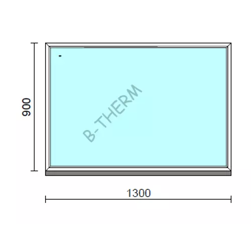 Fix ablak.  130x 90 cm (Rendelhető méretek: szélesség 125-134 cm, magasság 85-94 cm.)  New Balance 85 profilból