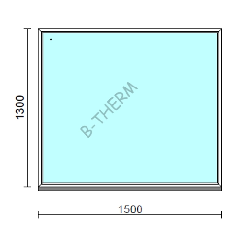Fix ablak.  150x130 cm (Rendelhető méretek: szélesség 145-154 cm, magasság 125-134 cm.)  New Balance 85 profilból