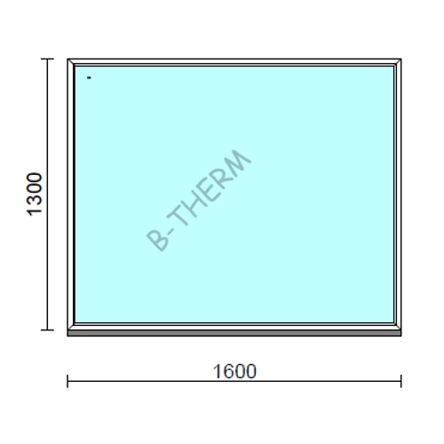 Fix ablak.  160x130 cm (Rendelhető méretek: szélesség 155-164 cm, magasság 125-134 cm.)  New Balance 85 profilból