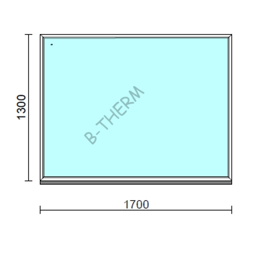 Fix ablak.  170x130 cm (Rendelhető méretek: szélesség 165-174 cm, magasság 125-134 cm.)  New Balance 85 profilból