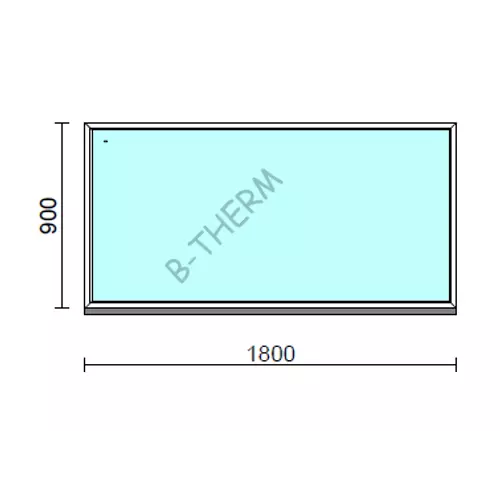 Fix ablak.  180x 90 cm (Rendelhető méretek: szélesség 175-184 cm, magasság 85-94 cm.)  New Balance 85 profilból