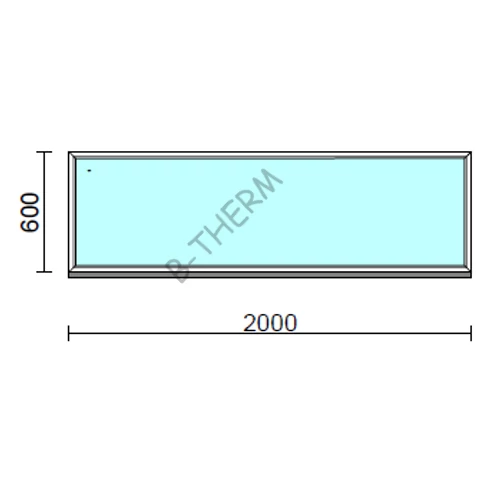 Fix ablak  200x 60 cm Deluxe A85 profilból