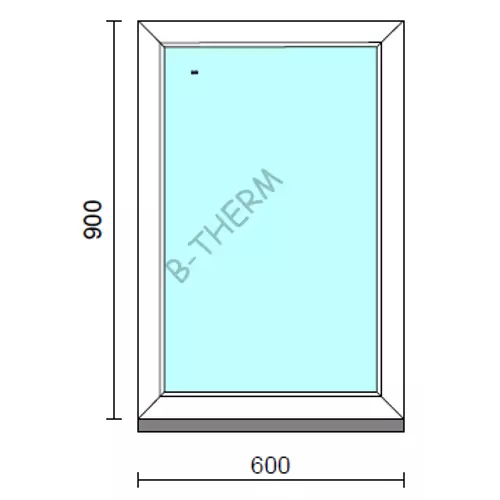 Fix ablak.   60x 90 cm (Rendelhető méretek: szélesség 55-64 cm, magasság 85-94 cm.)  New Balance 85 profilból