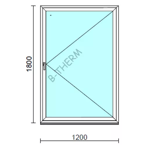 Nyíló ablak.  120x180 cm (Rendelhető méretek: szélesség 115-120 cm, magasság 175-180 cm.)  New Balance 85 profilból