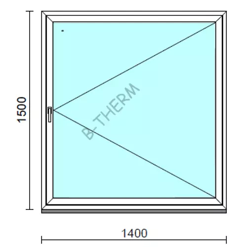 Nyíló ablak.  140x150 cm (Rendelhető méretek: szélesség 135-144 cm, magasság 145-150 cm.)  New Balance 85 profilból