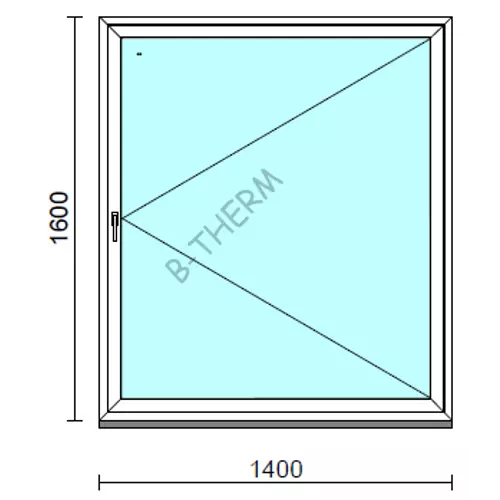 Nyíló ablak.  140x160 cm (Rendelhető méretek: szélesség 135-140 cm, magasság 155-160 cm.)  New Balance 85 profilból