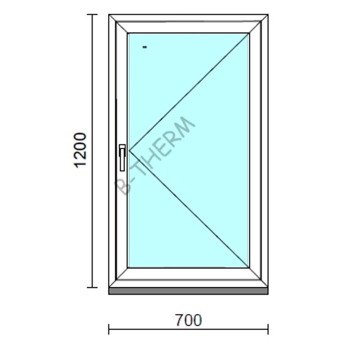 Nyíló ablak   70x120 cm  New Balance 85 profilból