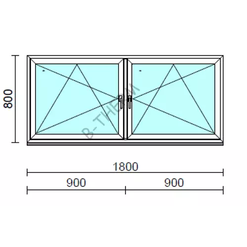 TO Bny-Bny ablak.  180x 80 cm (Rendelhető méretek: szélesség 175-184 cm, magasság 80-84 cm.)  New Balance 85 profilból
