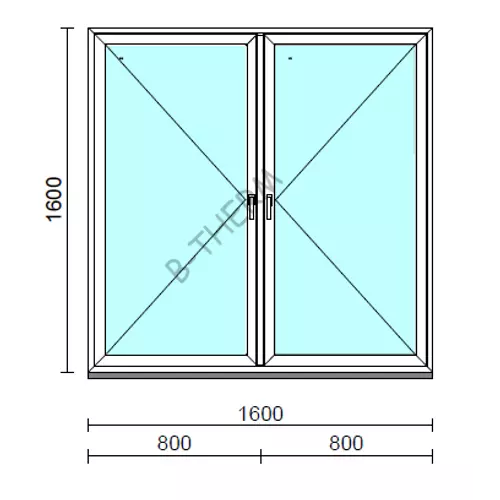 TO Ny-Ny ablak.  160x160 cm (Rendelhető méretek: szélesség 155-164 cm, magasság 155-164 cm.)  New Balance 85 profilból