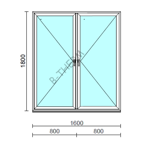TO Ny-Ny ablak.  160x180 cm (Rendelhető méretek: szélesség 155-164 cm, magasság 175-184 cm.)  New Balance 85 profilból