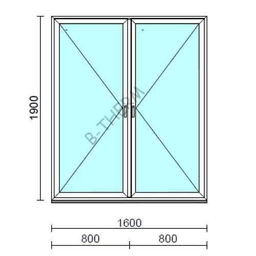 TO Ny-Ny ablak.  160x190 cm (Rendelhető méretek: szélesség 155-164 cm, magasság 185-190 cm.)  New Balance 85 profilból