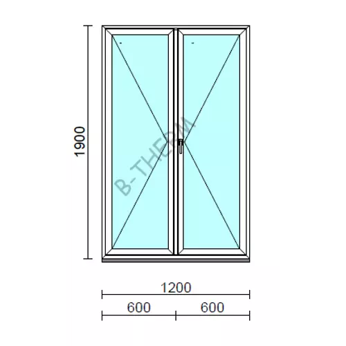 VSZ Ny-Ny ablak.  120x190 cm (Rendelhető méretek: szélesség 120-124 cm, magasság 185-190 cm.)  New Balance 85 profilból