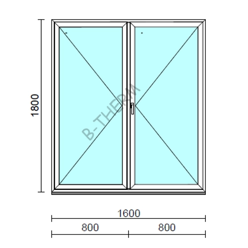 VSZ Ny-Ny ablak.  160x180 cm (Rendelhető méretek: szélesség 155-164 cm, magasság 175-184 cm.)  New Balance 85 profilból