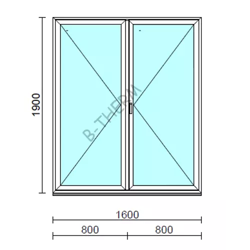 VSZ Ny-Ny ablak.  160x190 cm (Rendelhető méretek: szélesség 155-164 cm, magasság 185-190 cm.)  New Balance 85 profilból