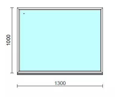 Fix ablak.  130x100 cm (Rendelhető méretek: szélesség 125-134 cm, magasság 95-104 cm.)  New Balance 85 profilból