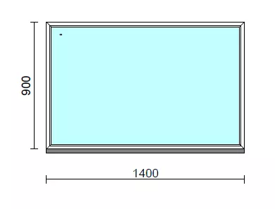 Fix ablak.  140x 90 cm (Rendelhető méretek: szélesség 135-144 cm, magasság 85-94 cm.)  New Balance 85 profilból