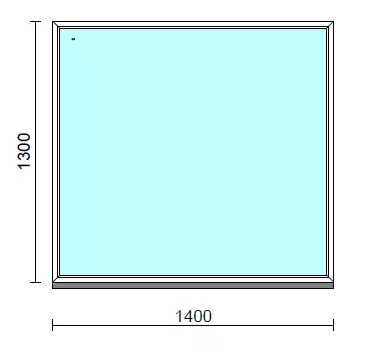Fix ablak.  140x130 cm (Rendelhető méretek: szélesség 135-144 cm, magasság 125-134 cm.)  New Balance 85 profilból