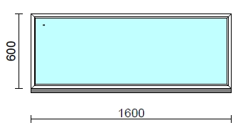Fix ablak.  160x 60 cm (Rendelhető méretek: szélesség 155-164 cm, magasság 55-64 cm.)  New Balance 85 profilból