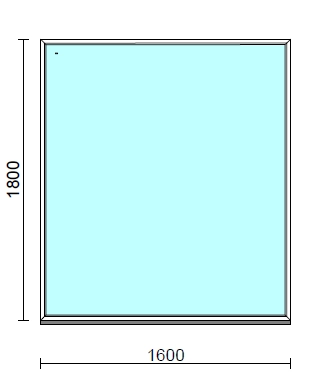 Fix ablak.  160x180 cm (Rendelhető méretek: szélesség 155-164 cm, magasság 175-184 cm.)  New Balance 85 profilból
