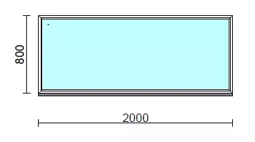 Fix ablak.  200x 80 cm (Rendelhető méretek: szélesség 195-204 cm, magasság 75-84 cm.)  New Balance 85 profilból