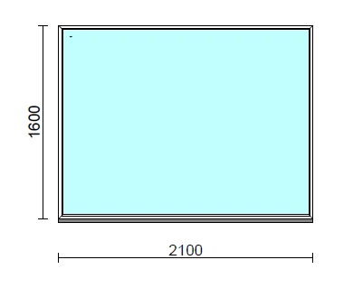Fix ablak  210x160 cm  New Balance 85 profilból