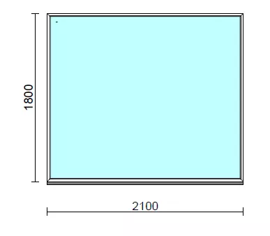 Fix ablak.  210x180 cm (Rendelhető méretek: szélesség 205-214 cm, magasság 175-184 cm.)  New Balance 85 profilból