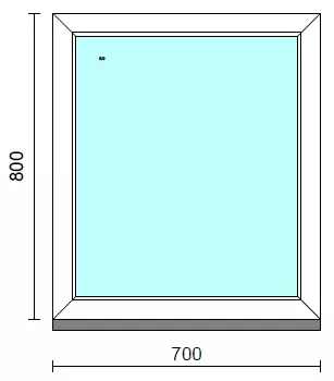 Fix ablak.   70x 80 cm (Rendelhető méretek: szélesség 65-74 cm, magasság 75-84 cm.)  New Balance 85 profilból