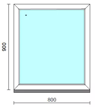 Fix ablak.   80x 90 cm (Rendelhető méretek: szélesség 75-84 cm, magasság 85-94 cm.)  New Balance 85 profilból