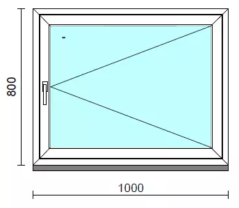 Nyíló ablak.  100x 80 cm (Rendelhető méretek: szélesség 95-104 cm, magasság 75- 84 cm.)  New Balance 85 profilból