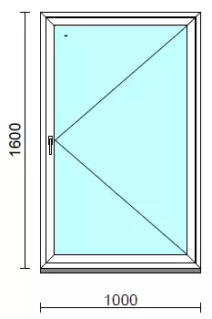 Nyíló ablak.  100x160 cm (Rendelhető méretek: szélesség 95-104 cm, magasság 155-164 cm.)  New Balance 85 profilból