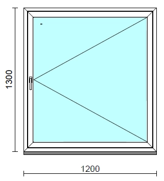 Nyíló ablak.  120x130 cm (Rendelhető méretek: szélesség 115-124 cm, magasság 125-134 cm.)  New Balance 85 profilból
